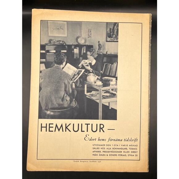 RARE 1936 Swedish Vara Damer Charlie Chaplin Magazine Modern Times Goddard - Picture 3 of 4